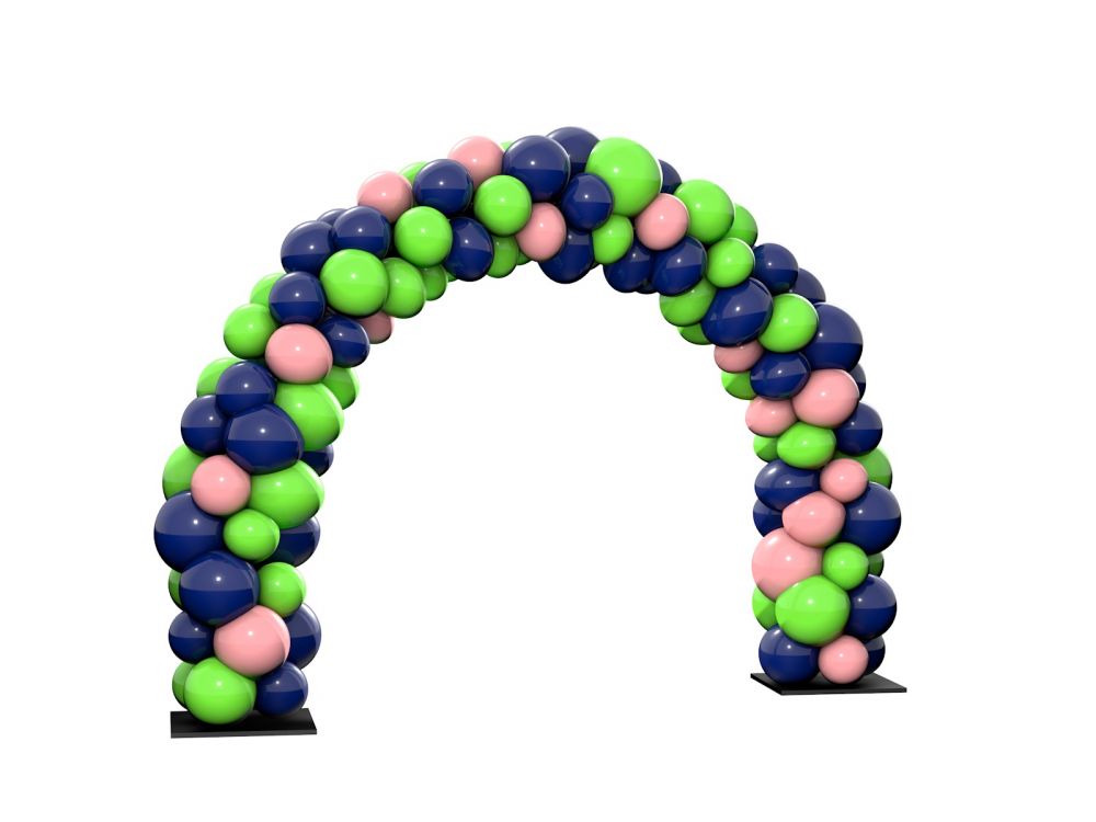 Ballonbogen Konfigurator verschiedene Muster Zufällig dreifarbig