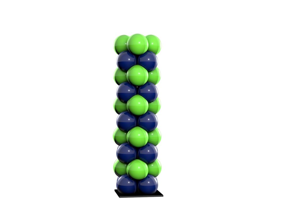 Ballonbogen Konfigurator verschiedene Muster Abwechselnd zweifarbig