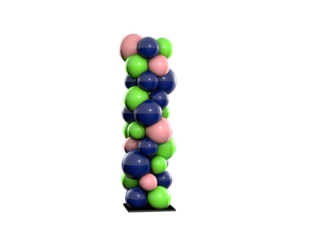 Ballonbogen Konfigurator verschiedene Muster Zufällig dreifarbig