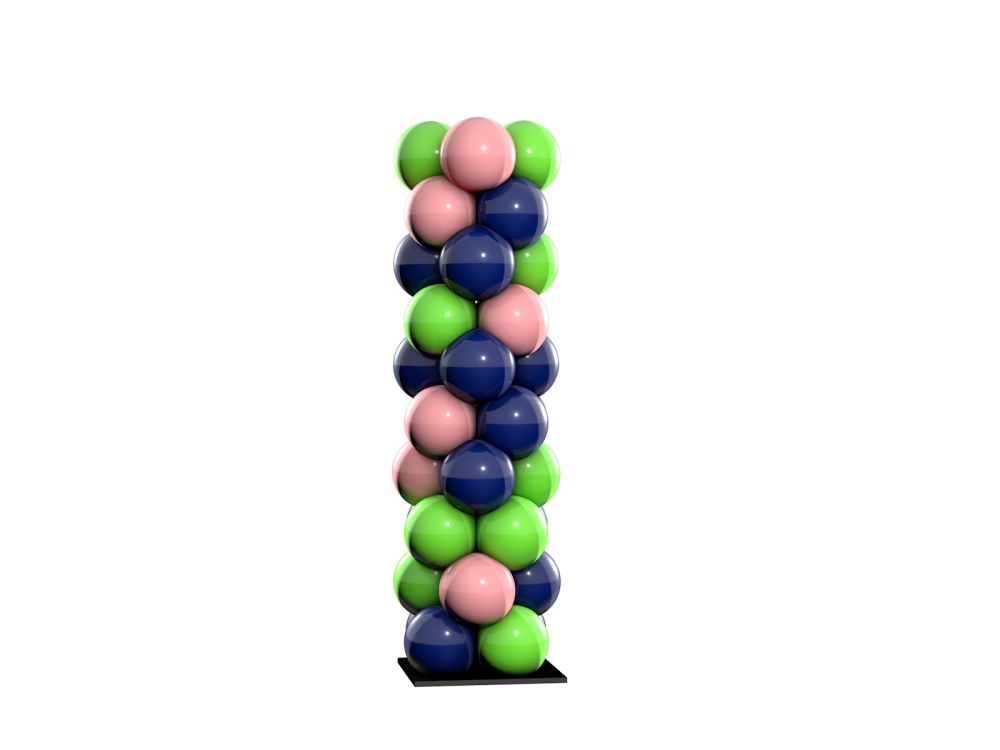 Ballonbogen Konfigurator verschiedene Muster Normal dreifarbig