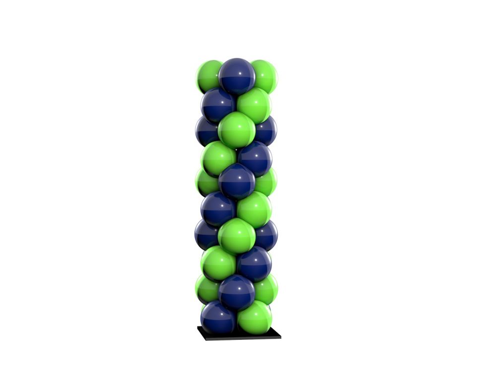 Ballonbogen Konfigurator verschiedene Muster Spirale zweifarbig dünn