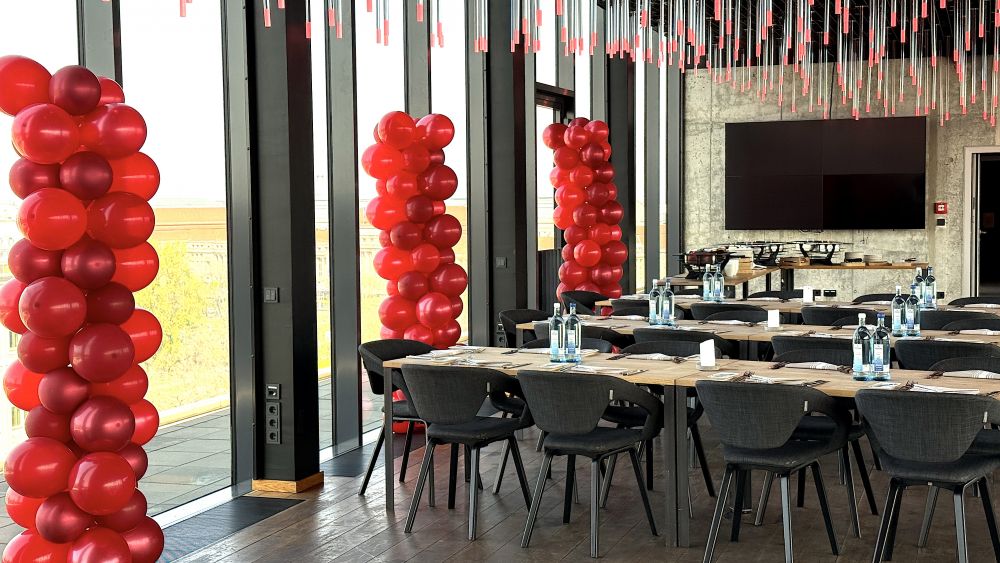 Ballonsäulen als Eventdekoration zu einer Geburtstagsparty